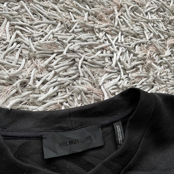 Helmut Lang Stripe Crew Sweat Sweater Black & White Sz Small - Picture 7 of 8
